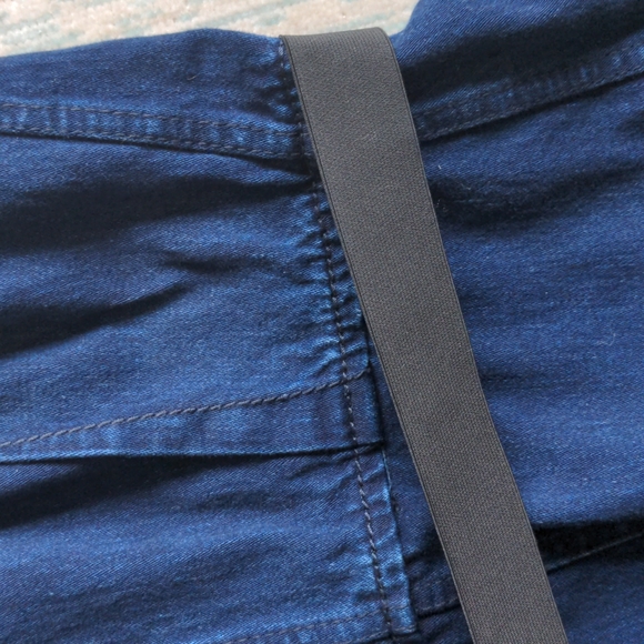 Lanvin/Acne Collab Denim Flare Dress Sz Fr 42 (XL) - Picture 4 of 12